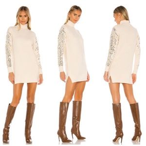 Revolve- superdown sequin sweater dress L